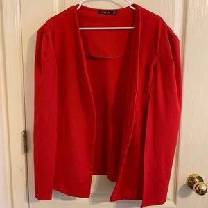Boohoo red cape jacket Polyester holiday 14